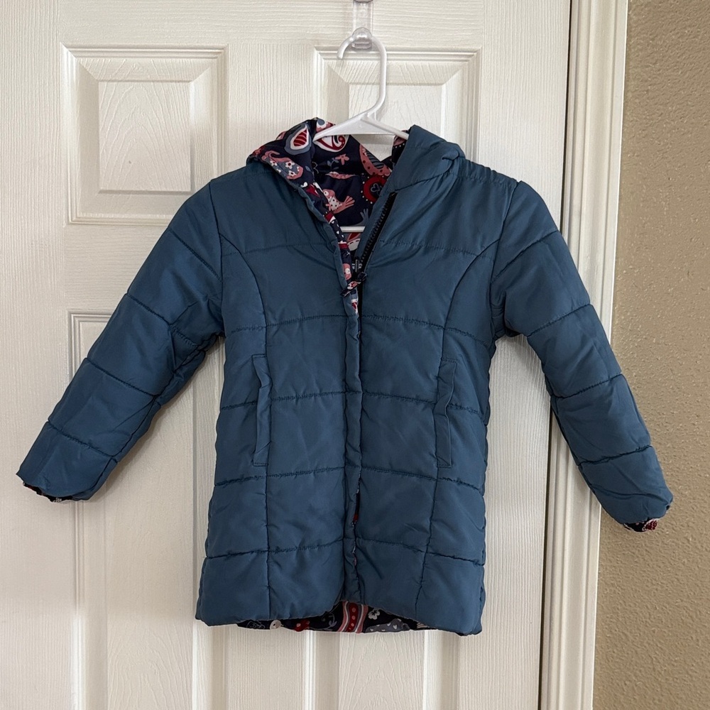 Hatley Teal Hooded Puffer Coat for Kids
